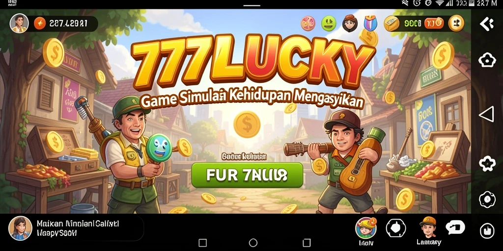 Tampilan menarik gameplay 777LUCKY yang penuh warna.