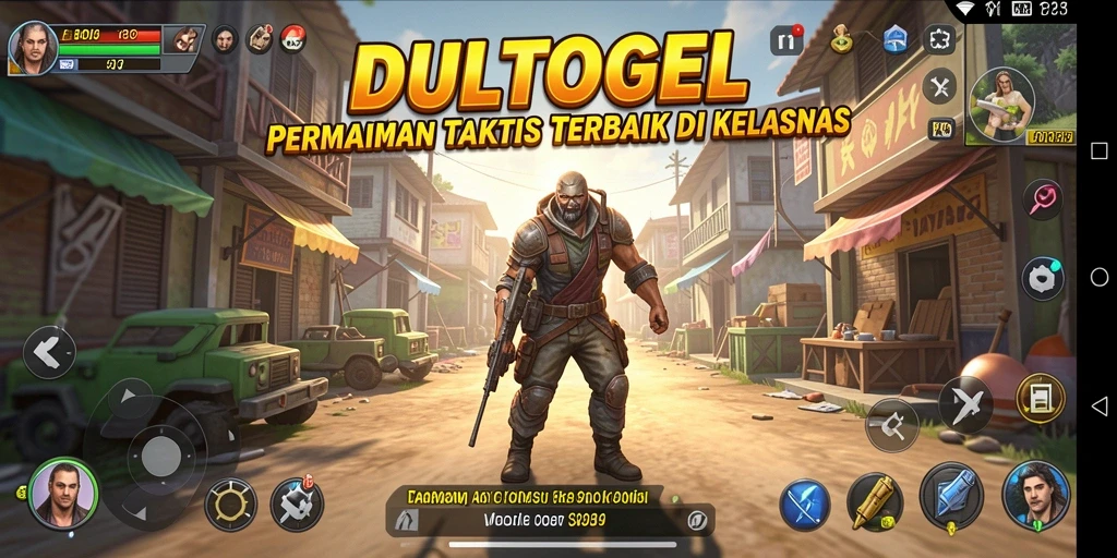 Tampilan gameplay DULTOGEL yang mendebarkan dengan momen strategi yang intens.