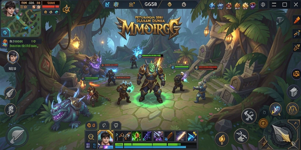 Tampilan gameplay G668 yang mendebarkan dalam dunia MMORPG.