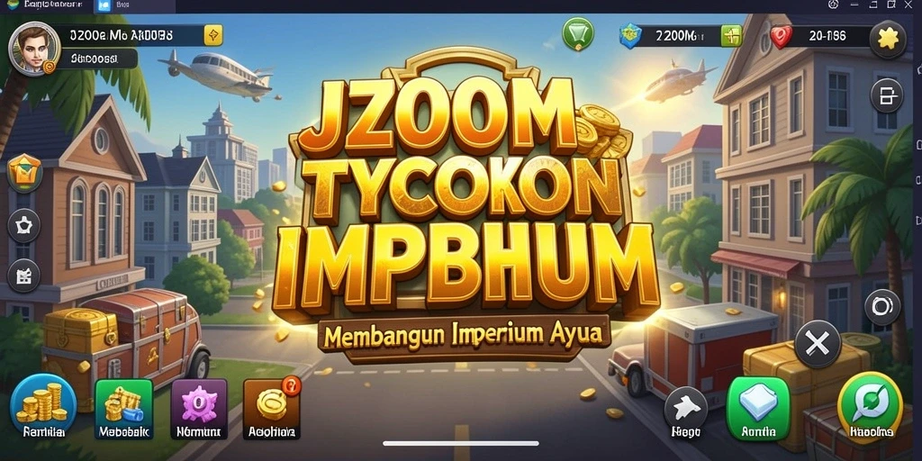 Tangkapan layar gameplay <strong>J200M</strong> menampilkan aksi seru dalam mengelola bisnis Tycoon.
