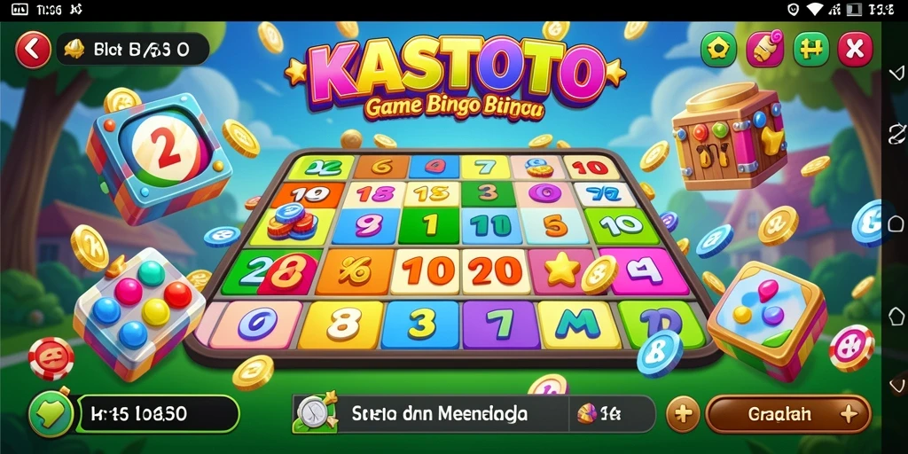 Screenshot gameplay KASTOTO menampilkan suasana permainan Bingo yang seru.