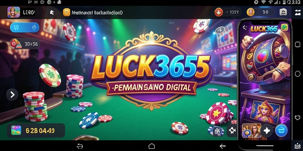 Screenshot gameplay <strong>LUCK365</strong> yang menarik dengan suasana kasino.