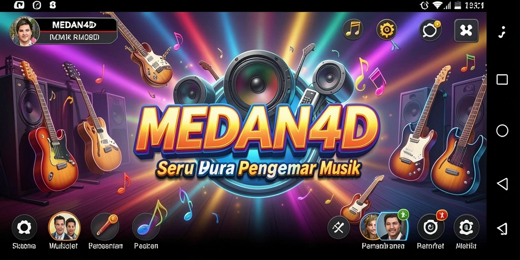 Tampilan menarik dari gameplay MEDAN4D yang menampilkan kompetisi musik.