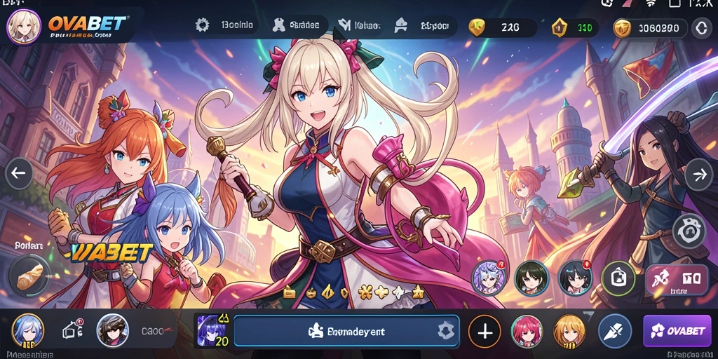 Screenshot game OVABET menampilkan aksi seru dan karakter Anime yang menarik.