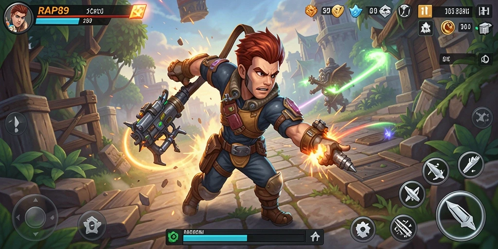 Gameplay seru RAP89 dengan aksi mendebarkan.