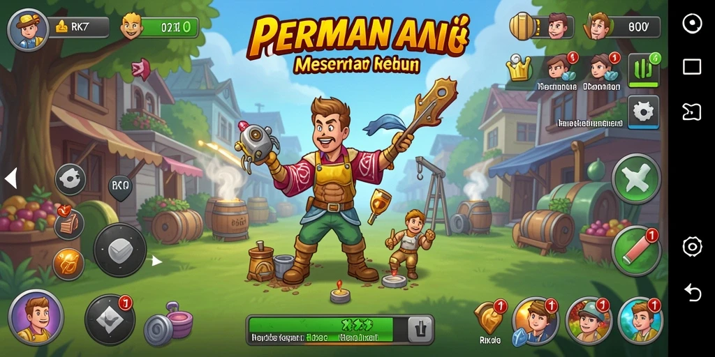 Tampilan menawan dari gameplay RK77 yang santai dan adiktif.